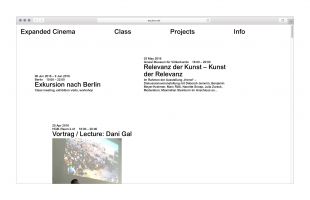 Expanded Cinema Class