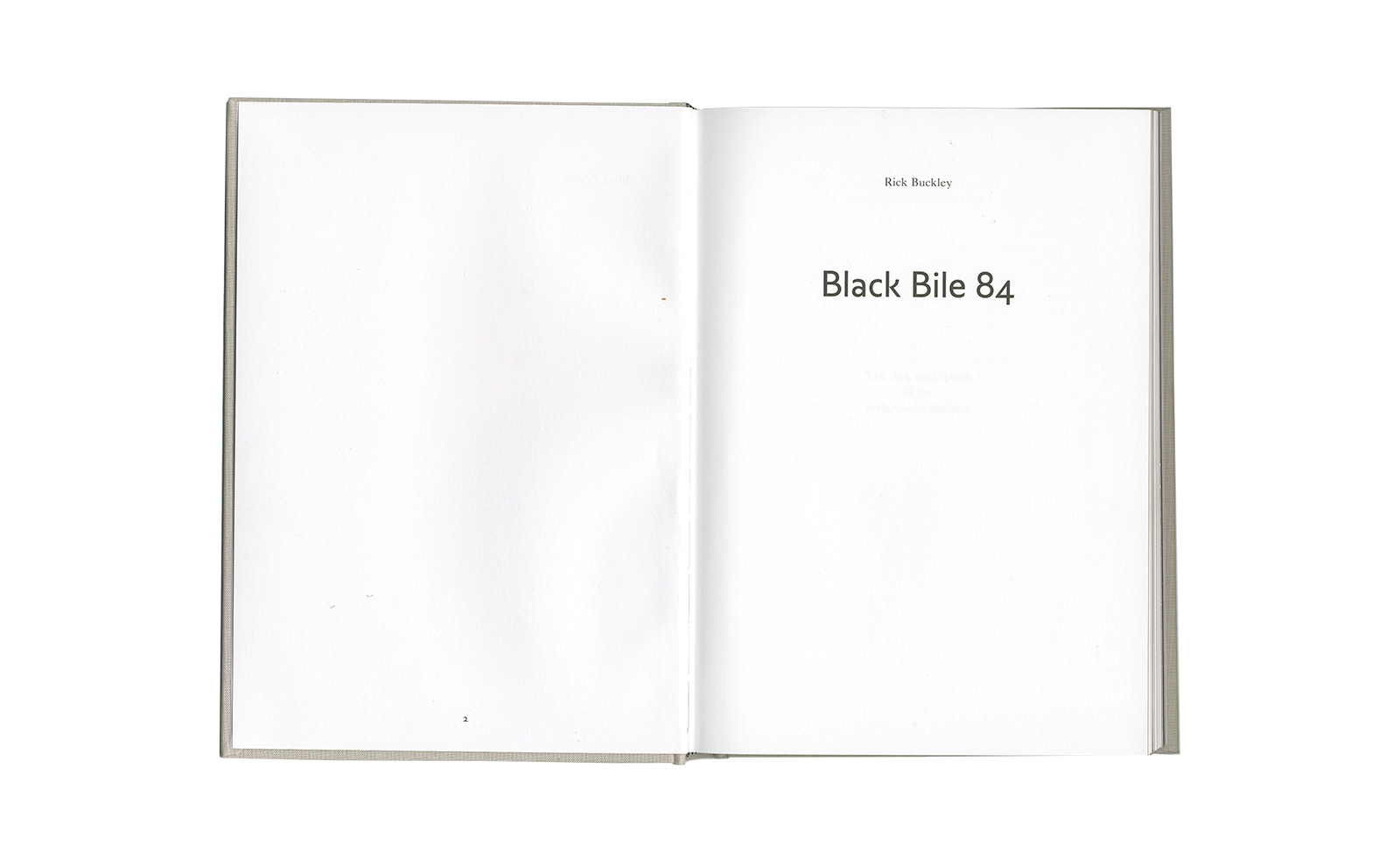 Rick Buckley &ndash; Black Bile 84