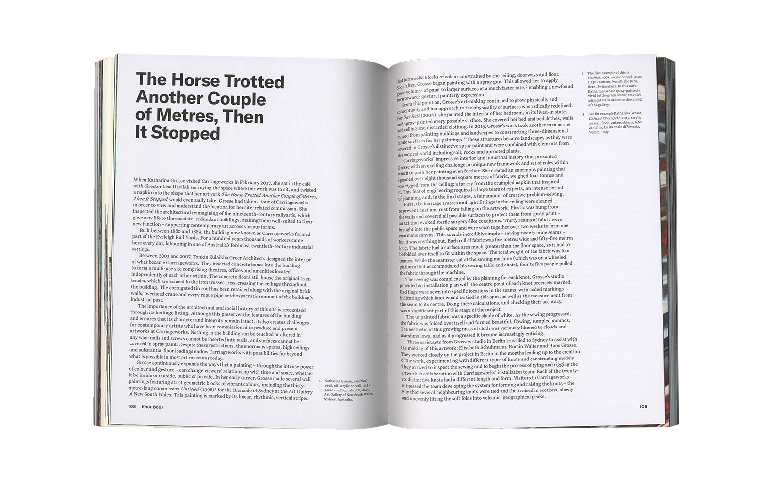 Katharina Grosse &ndash; Knot Book
