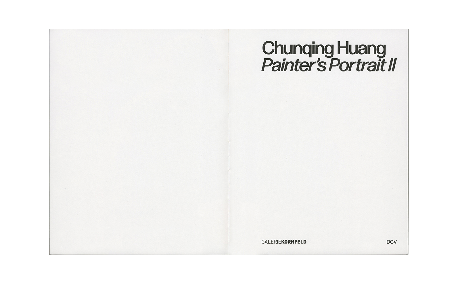 Chunquing Huang &ndash; Painter&rsquo;s Portrait II