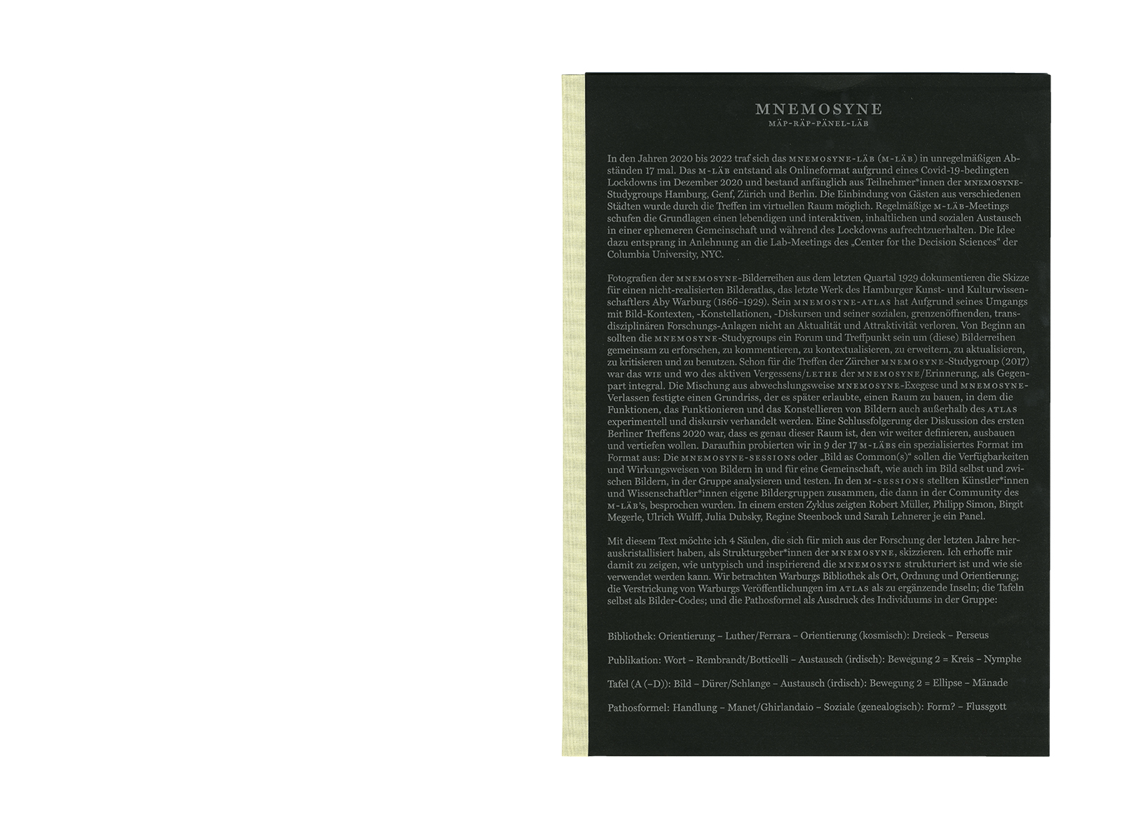 Philipp Schwalb &ndash; MNEMOSYNE