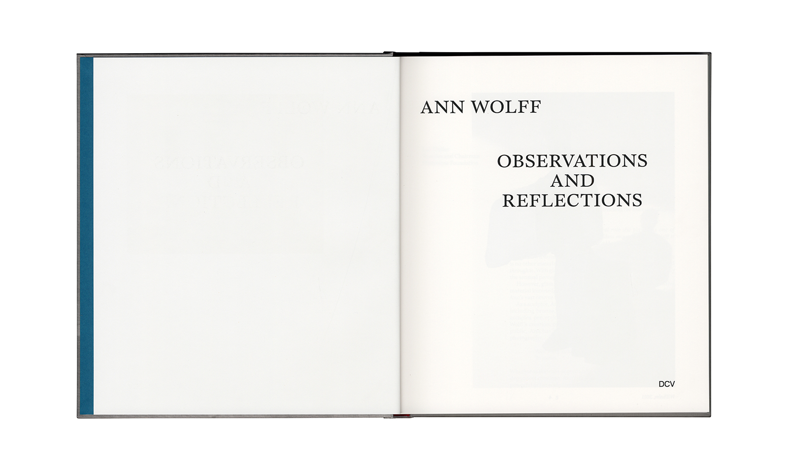 Ann Wolff &ndash; Observations And Reflections