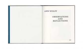 Ann Wolff &ndash; Observations And Reflections